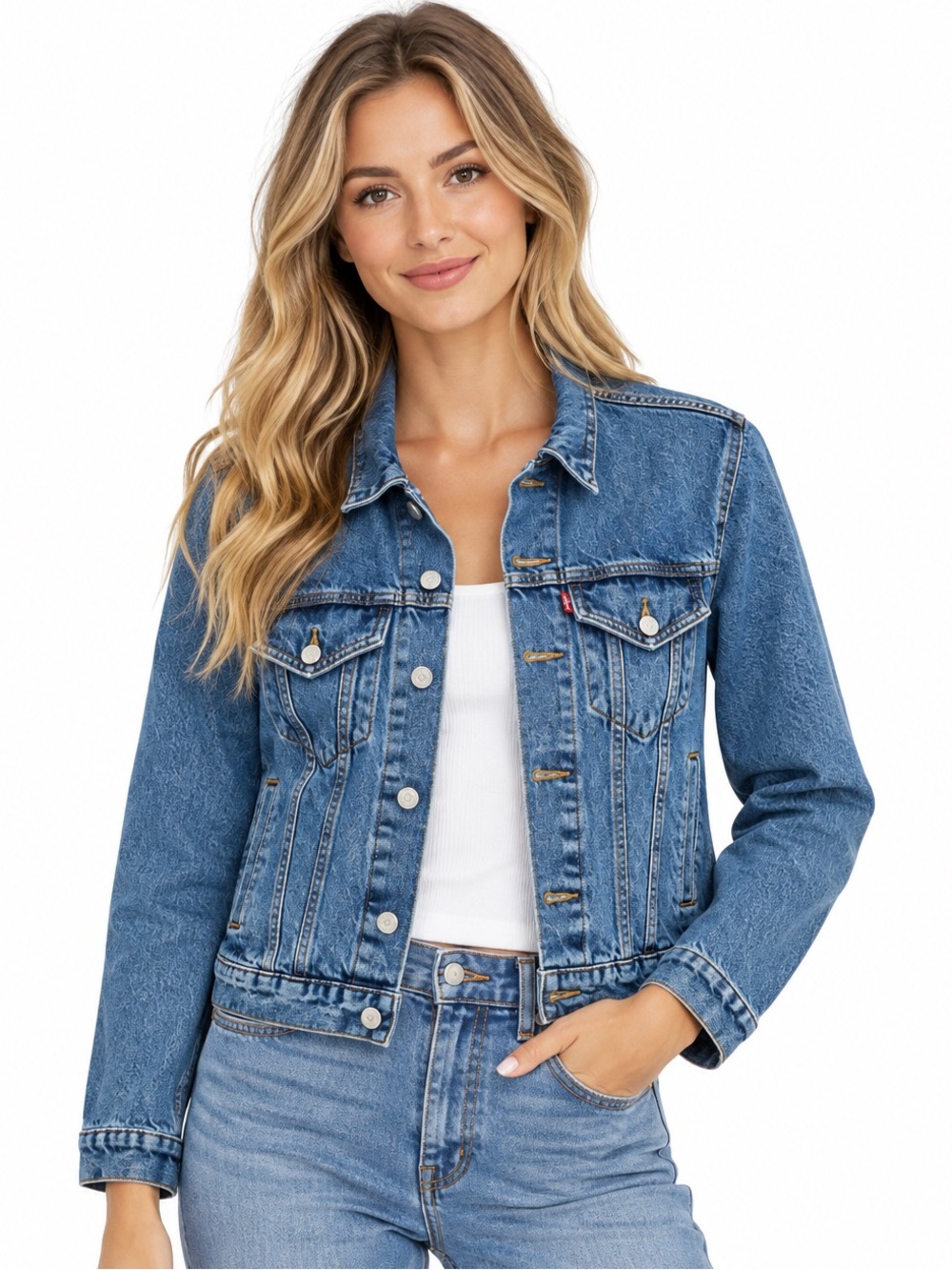 Levi's Women's Ex-Boyfriend Trucker Jean Jacket size Small